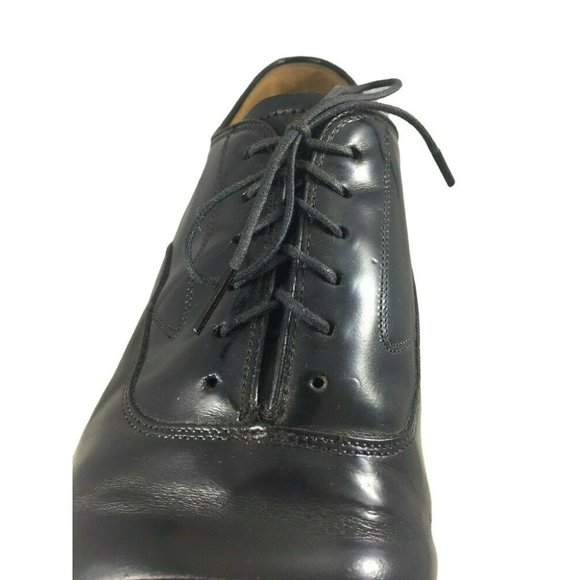 Johnston Murphy Mens 8.5   8/C  Leather Lace Up Black Dress Shoes - Picture 7 of 11